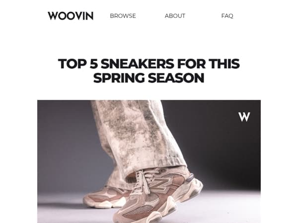 Top 5 Sneakers for this Spring Season