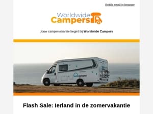 Deze week met 20% korting naar Ierland in de zomervakantie!