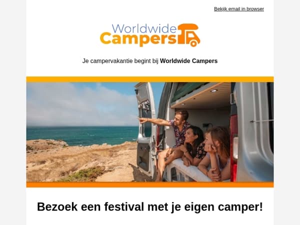 Festival + camper = jouw perfecte zomer