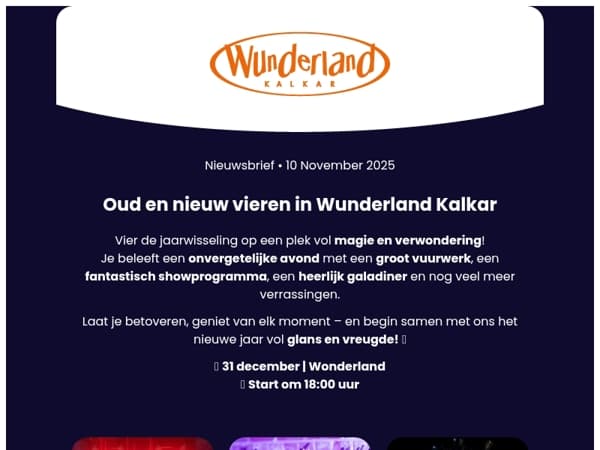 ✨ Oud en nieuw vieren in Wunderland Kalkar 