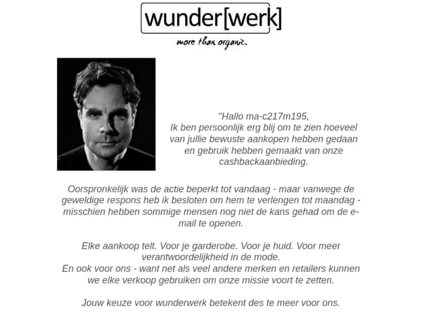 Uitgebreide: 30% Cashback ma-c217m195