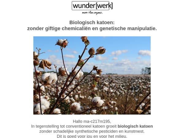 Waarom überhaupt biologisch katoen?