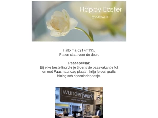 We wensen jullie een fijn paasweekend, ma-c217m195