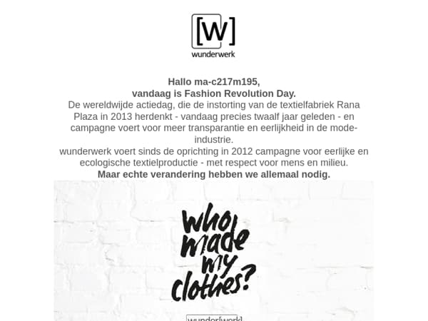 Vandaag is het Fashion Revolution Day. Jouw bijdrage telt, ma-c217m195