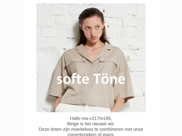 Zomerse essentials in beige, zwart en wit