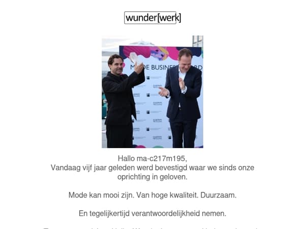 5 jaar Modebusiness Award – Verantwoordelijkheid blijft onze maatstaf