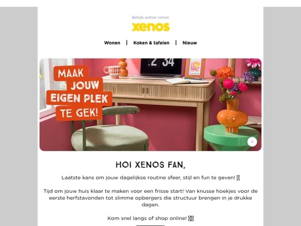 Laatste kans: geef je huis een frisse start!