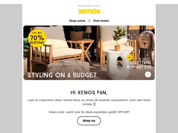 Styling voor een klein prijsje