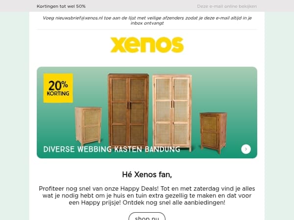 Pak SNEL je voordeel, Happy Deals lopen bijna af!