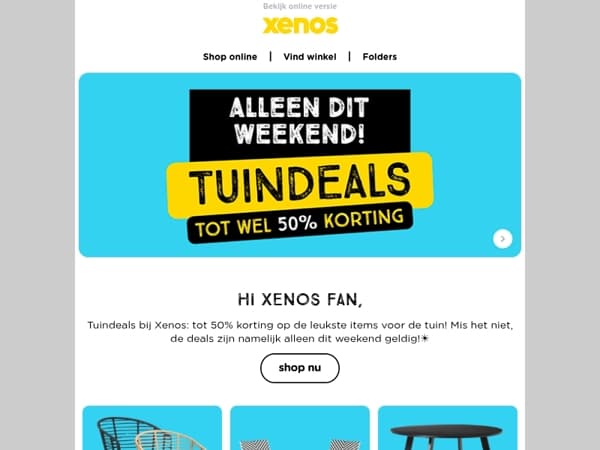 Alleen dit weekend: tuindeals 💛