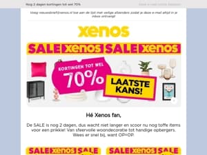 De SALE stopt zaterdag 💛