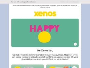 Scoor nu jouw Happy Deal. Tot 50% korting! 😃