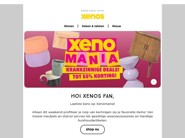 Tot en met zaterdag tot wel 55% korting