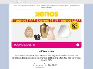 SALE, tot wel 70% korting op woondeco