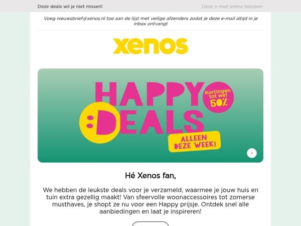 Happy Deals tot wel 50% KORTING! 😍