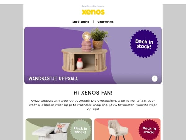 Je favorieten zijn weer op voorraad😍