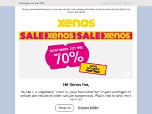 SALE items toegevoegd en nóg meer korting