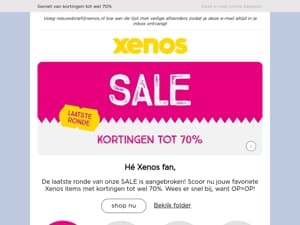 Laatste ronde SALE, OP=OP ⏰