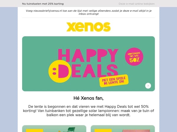 Maak jouw tuin nu extra vrolijk met deze Happy Deals!