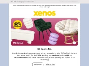 Xenomania tot 50% korting op meubels 🎉