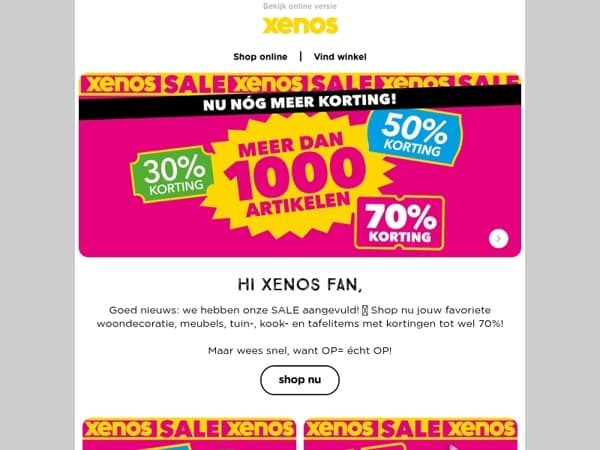 SALE, nu nog meer korting 🎉