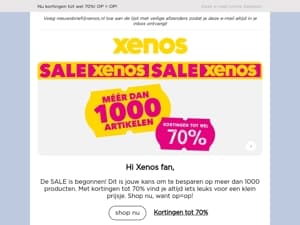 SALE bij Xenos! 💛