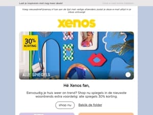 Nu 30% korting op alle spiegels