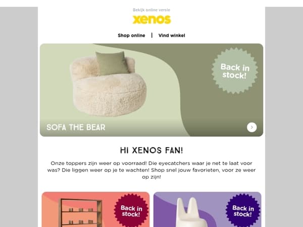 Onze toppers zijn weer op voorraad!