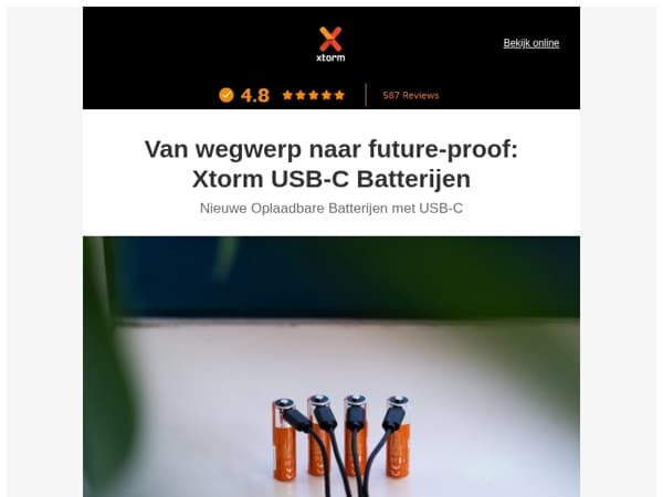 NIEUW! Oplaadbare batterijen met USB-C🔋