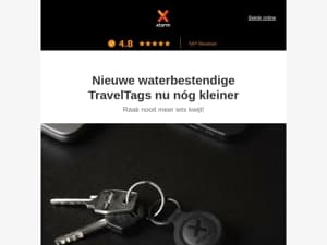 NIEUW! Waterbestendige TravelTags nu nóg kleiner