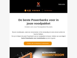 De beste Powerbanks voor in je noodpakket 🔋
