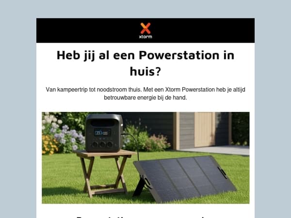 Altijd stroom. Waar je ook bent.
