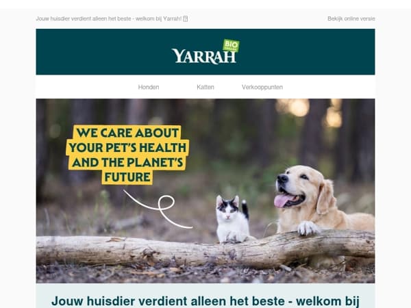 Jouw huisdier verdient alleen het beste - welkom bij Yarrah! 🏆