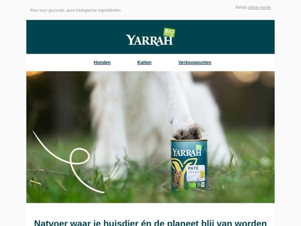 Natvoer waar je huisdier én de planeet blij van worden