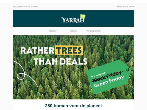 250 bomen voor de planeet