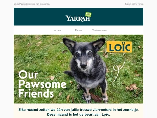Onze Pawsome Friend van oktober is…