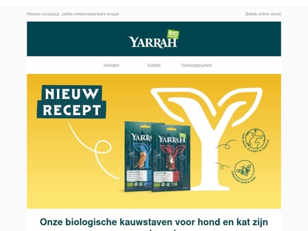 Nieuwe receptuur, zelfde onweerstaanbare smaak