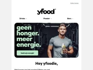 Heb je energie nodig voor je training? Wij hebben de oplossing! 🚀