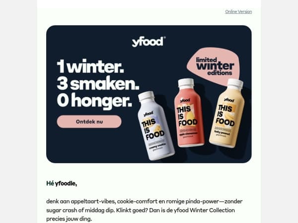 ❄️Alleen tijdelijk: zó smaakt de winter