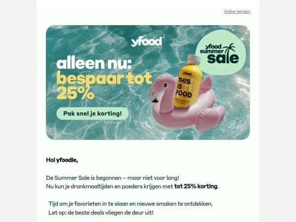 Nog even: Bespaar tot 25% tijdens de Summer Sale!