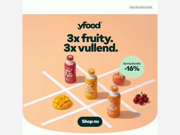 Tijdelijk: Fruity³ in het Spring Bundle