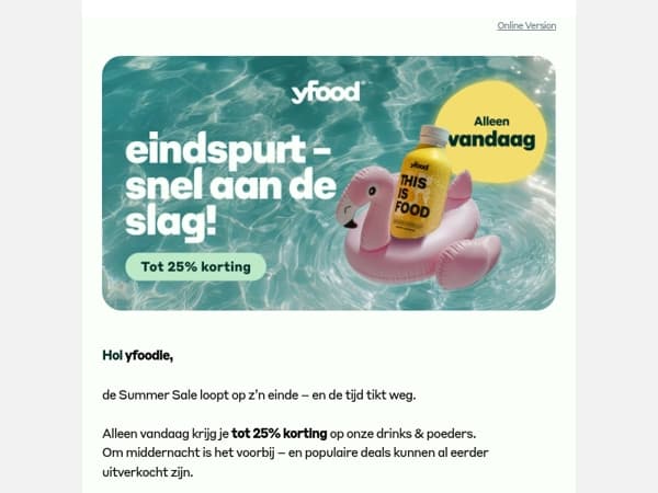 🚨 Jouw laatste kans op tot 25% korting
