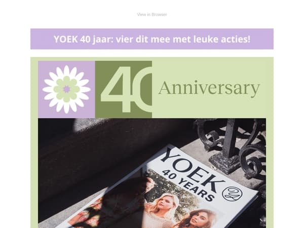🎁 Vier 40 jaar YOEK met deze leuke gift set!
