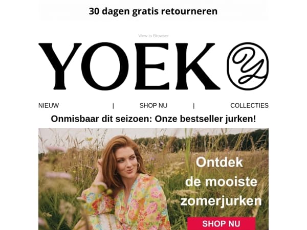 🌸 Ontdek de must-have jurken voor dit seizoen bij YOEK!