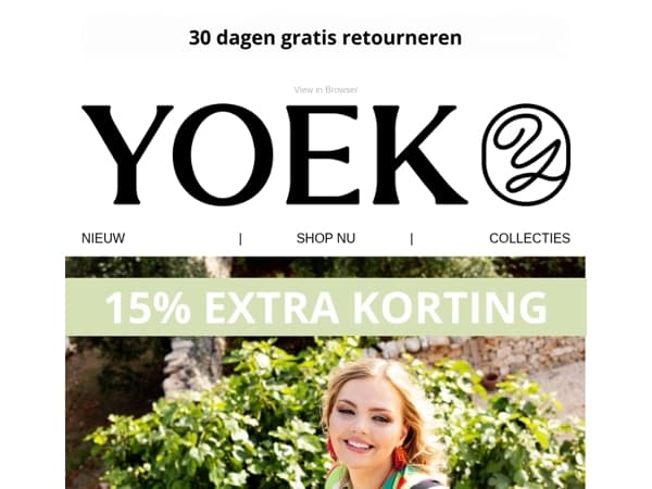🤩 OUTLET actie: nu 15% extra korting