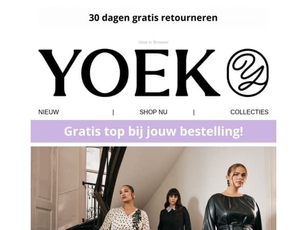 ⏳ Laatste dag gratis top bij je bestelling