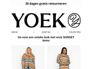 Update je zomergarderobe met de nieuwste items van YOEK ☀