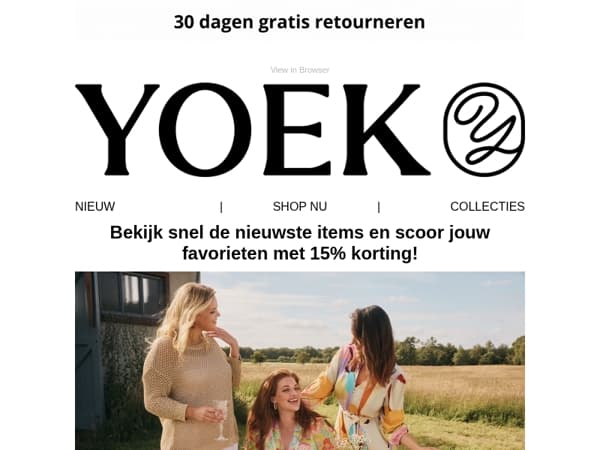 🌟 Shop nu jouw nieuwe look met 15% korting!