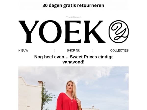 ⏰ Laatste Kans: Sweet Prices eindigt vanavond!