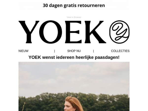 🌸 YOEK wenst je een vrolijk Pasen!